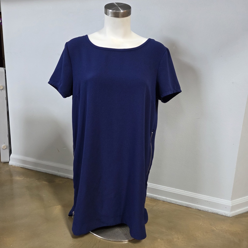 Christian Siriano Deep Blue Mini Dress